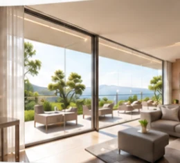 Interior del apartamento en la plataforma
